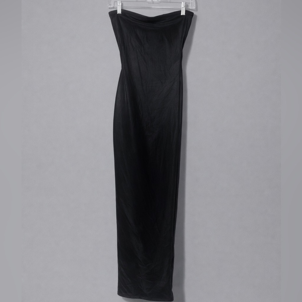 Naked wardrobe liquid suede tube maxi